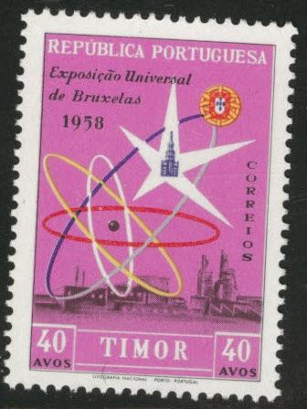 Timor Scott 288 MNH** 1958 Brussels Exposition issue