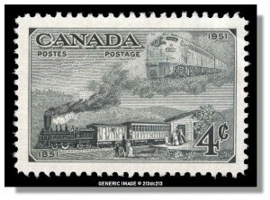 Canada - 311 MNH - Trains of 1851 and 1951 (1951) 4¢