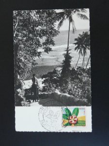 flowers and trees maximum card Wallis & Futuna 1958