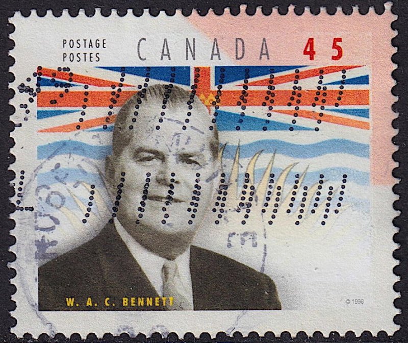 Canada - 1998 - Scott #1709g - used - Bennett British Columbia Prov. Premier