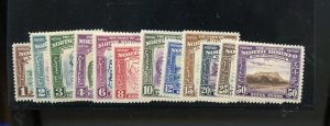 NORTH BORNEO 1939 DEFINS SCOTT #193/207 MINT HINGED 1c &50c SMALL THINS 