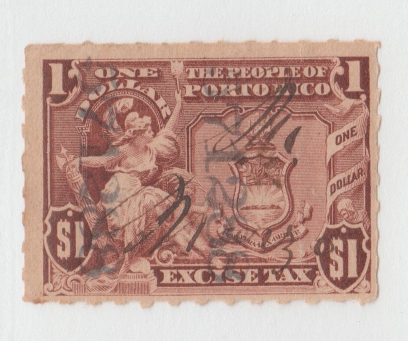 Puerto Rico Revenue fiscal Cinderella stamp 10-12-42a tnx