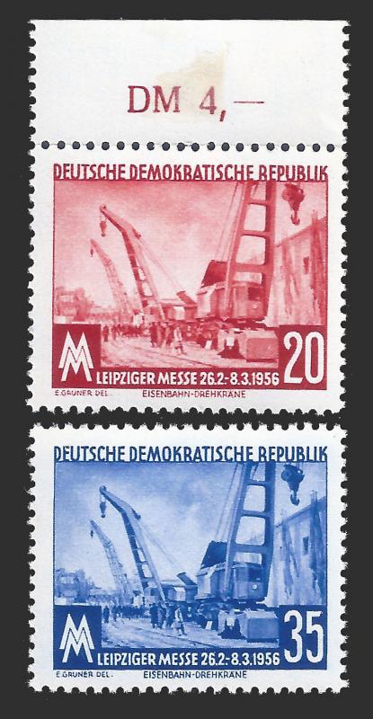 Germany DDR 1956 Sc 286-87MNH/MLH