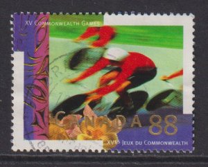 Canada  #1522 used 1994 Commonwealth games 88c  cycling
