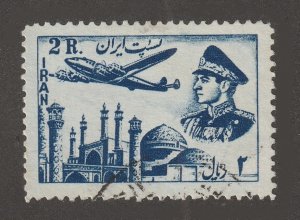 Persia, Middle East, stamp, scott#c70, used, hinged, air mail, 2kr