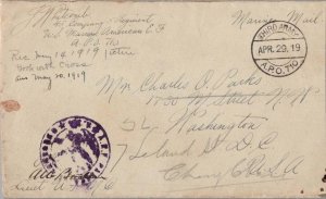 United States A.E.F. World War I Soldier's Free Mail 1919 Third Army, A.P.O. ...