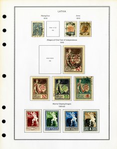 Latvia Clean Mint & Used 1918 to 2000 Rare Stamp Collection