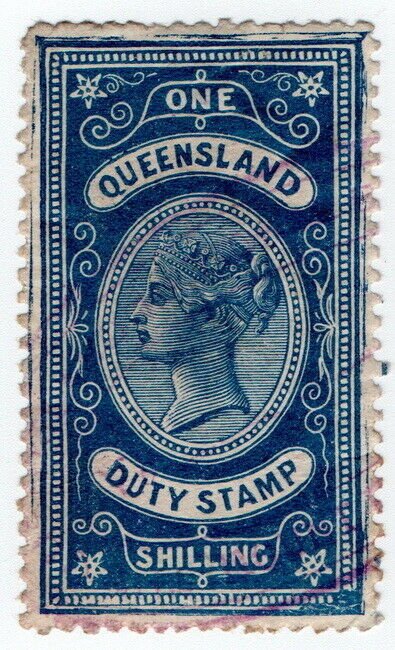 (I.B) Australia - Queensland Revenue : Stamp Duty 1/-