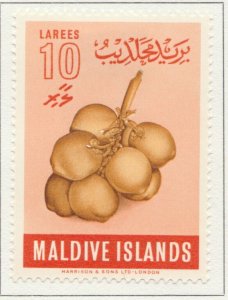 1961 British Protectorate MALDIVE ISLANDS 10L MH* Stamp A29P13F31997-