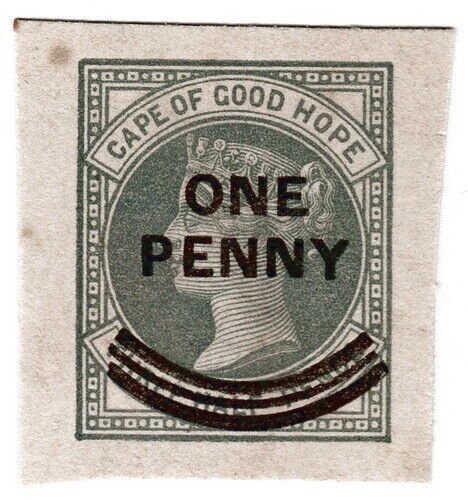 (I.B) Cape of Good Hope Postal : 1d on 1½d OP (postal stationery)