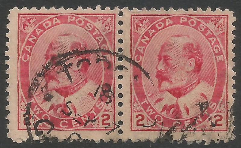 CANADA 90 VFU PAIR V004-2