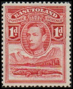 Basutoland 19 - Mint-H - 1p George VI / Crocodile (1938) (cv $1.25)