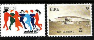 Ireland-Sc#1006-7-unused NH set-UNICEF-1996-