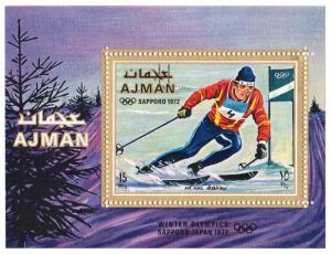 Ajman Mi Block 322A (#1147)  mnh s/s - 1971 - 1972 Winter Olympics Sapporo