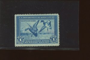 Scott RW1 Federal Duck Used Stamp  (Stock RW1-1)