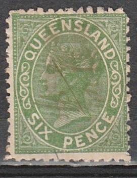 #69 Queensland Used hand cancel