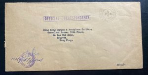 1966 British Forces Naval Base FPO In Hong Kong OHMS Cover To Kowloon