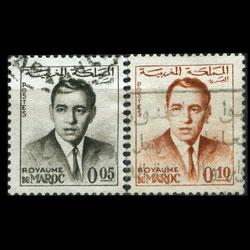 MOROCCO 1962 - Scott# 77-8 King Hassan 5-10c Used