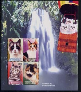 Micronesia 2003, Cats 4v m/s, Ragdoll, MNH