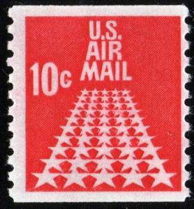 SC#C73 10¢ 50 Star Runway Coil Single (1968) MNH