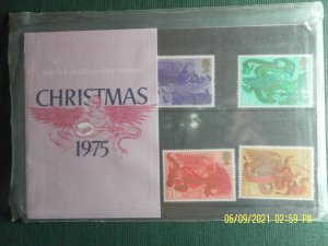 GB 1975 CHRISTMAS PRESENTATION PACK No.76 SG 993 996 MINT STAMP SET #76