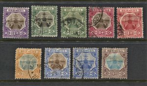 STAMP STATION PERTH Bermuda #31-39 Dry Dock Set Used CV$65.00