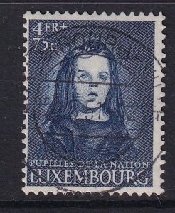 Luxembourg   #B159  used 1950  child welfare .  Wards of the Nation  4fr