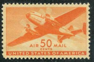 USA SC# C31 Twin Engine Transport Plane 50c MNH