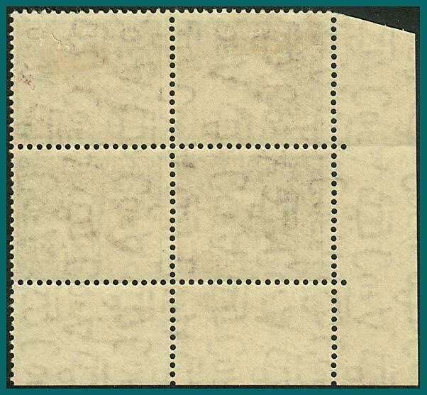 Australia 1943 Platypus, Imprint Block, mint  #174,SG191