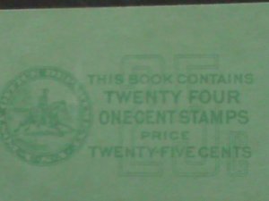 UNITED STATES STAMP:1938-SC# 804- GEORGE WASHINGTON VERY OLD BOOKLET OF 24