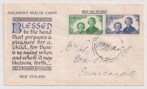 New Zealand #B24 -B25 FDC addressed and cacheted nice B25