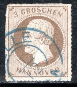 German States Hanover Scott # 29, used