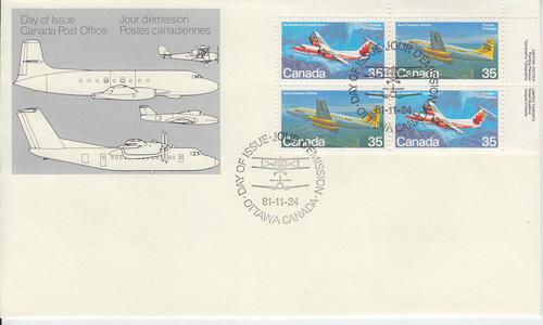 1981 Canada Aircraft (Scott 905-06) Ins Blk FDC