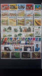 Rwanda 1968. - 1988.  Collection - 27 complete sets + 7 blocks ** MNH - 5 photos