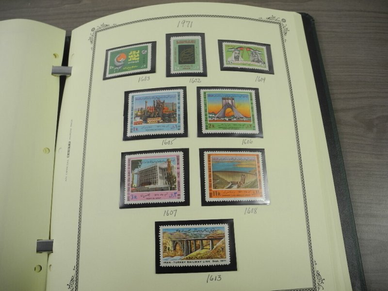 PERSIA,  IRAN,  Lovely Stamp Collection mounted in a Scott album w/case