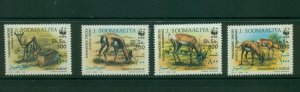 Somalia #607-10 (1992 WWF set) VFMNH CV $21.00