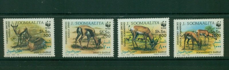 Somalia #607-10 (1992 WWF set) VFMNH CV $21.00