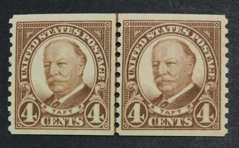 MOMEN: US STAMPS #687 LINE PAIR MINT OG NH VF/XF LOT #34161