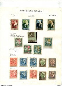 Latvia 1920-30 Collection on 8 pages MH/Used  14018