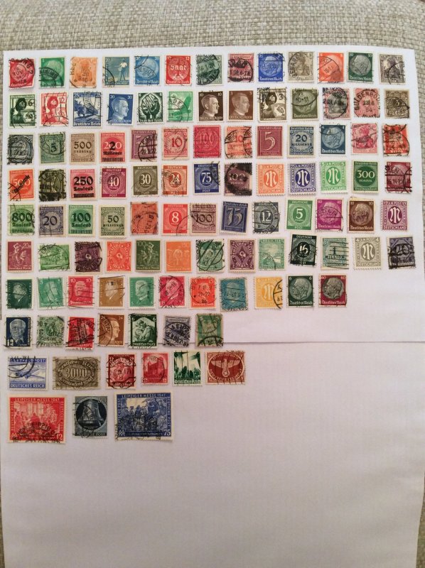 Early German 100+ stamps - Lot G