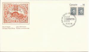 1978 Canada FDC Sc 754 - Capex '78 - 10d Jacques Cartier