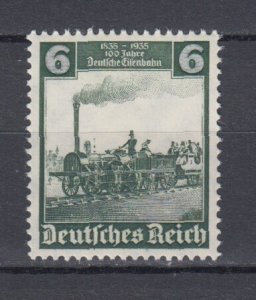 WWII Third Reich 1935  German Trains Mi.580 Sc#459 MNH Luxe