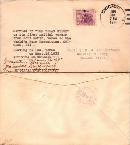 Tarrant County Fort Worth To Chicago, Il. World's Fair (Postal History),...