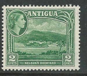Antigua # 109  Queen Elizabeth   2-cent   (1) Unused LH