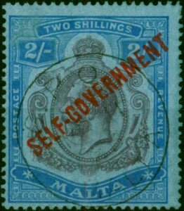 Malta 1922 2s Purple & Blue-Blue SG120 Fine Used