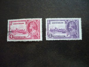 Stamps - Newfoundland - Scott# 226-227 - Used Part Set of 2 Stamps