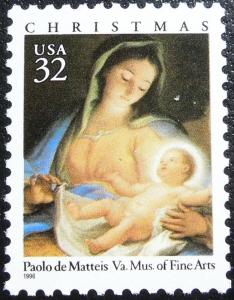 1996 32c Christmas Madonna and Child Scott 3107 Mint NH