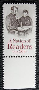 US #2106 MNH Single, A Nation of Readers, SCV $.40 L10