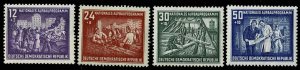 DDR 1952,Sc.#B22;-B25 MNH Construction planning