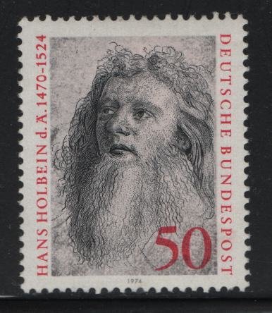 GERMANY, 1151, HINGED, 1974, HANS HOLBEIN